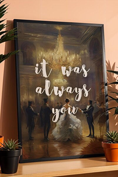 Saturn Tablou înrămat cu dansuri romantice de sală It Was Always You, cadou d...