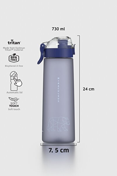 Renga زجاجة ساغا لوب سوفت تاتش 730 مل تريتان 912136 أزرق