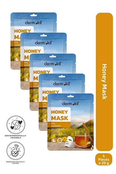 Dermokil Honey Essence Paper Face Mask (for Matte Skin) 20 g X 5 Pieces