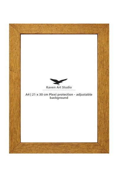 Raven Art Studio Μοντέρνο A4-21x30cm Αντίκες Χρυσό Πλαίσιο Εγγράφων Φωτογραφι...