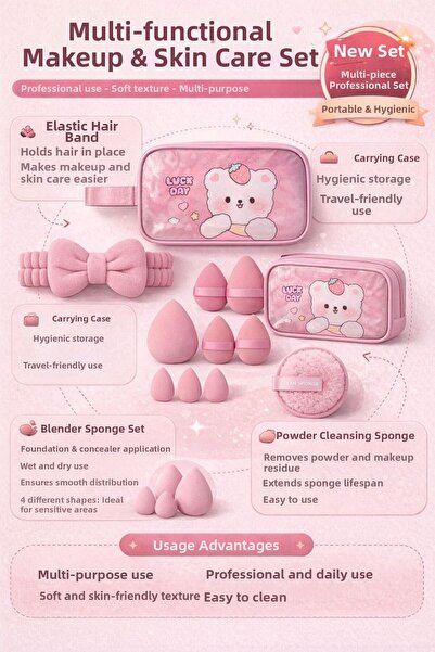 ONNA PROFESSIONAL Многофункционален комплект за грим и грижа за кожата