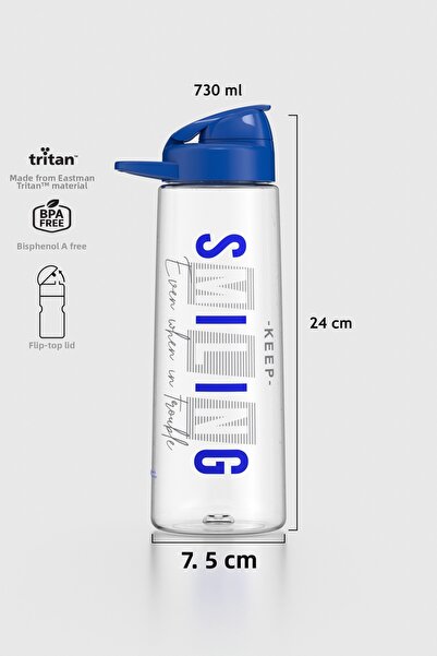 Renga زجاجة ليديا سمايلينج ديسين 730 مل تريتان 912035 أزرق