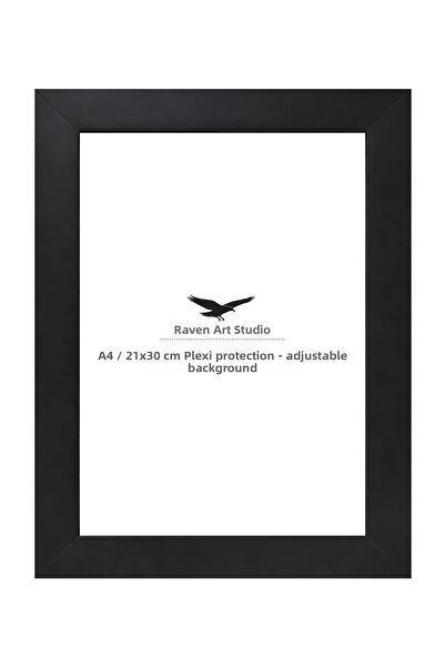Raven Art Studio Modern A4-21x30cm Negru pentru imagini, fotografii, document...