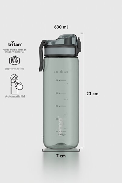 Renga قارورة مياه ريبو-إكس سعة 630 مل من مادة التريتان بنمط مقياس 912161 بالل...