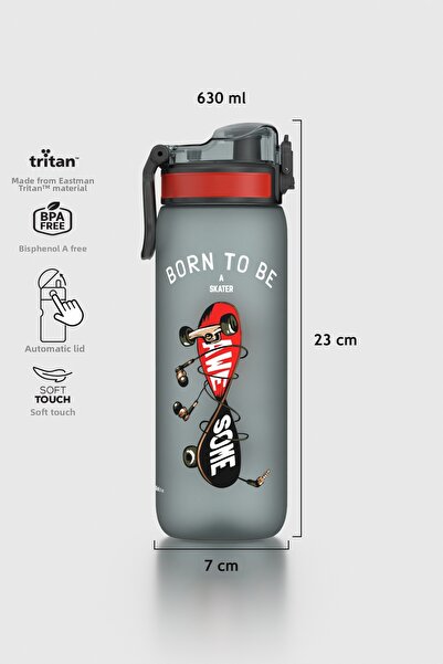 Renga زجاجة مياه للأطفال من ريبو-إكس ناعمة الملمس بسعة 630 مل، مصنوعة من مادة...