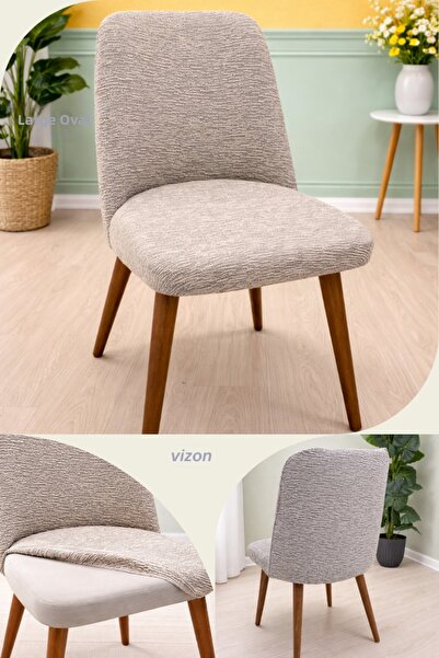 Uy Style Jakarli Fabric Bar Pattern Large Oval Chair Cover, Lycra, Stretchabl...