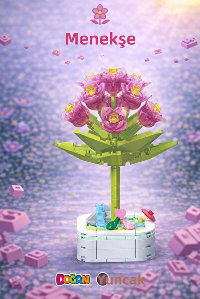 Doğan Oyuncak Dünyası ميكرو بلوك كريستال فيوليت فلاور ليغو - مجموعات ليغو مين...