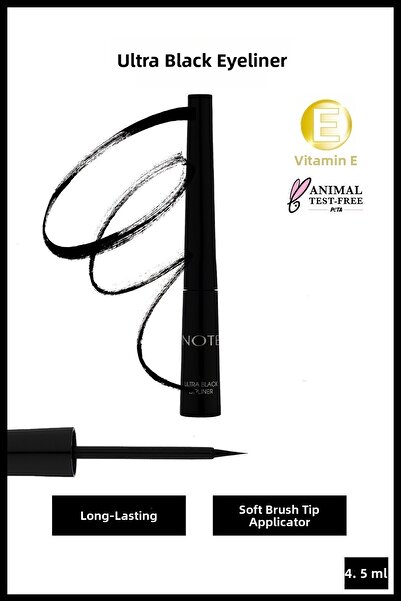 NOTE Black Ultra Black Dipliner - Felt Brush Tip