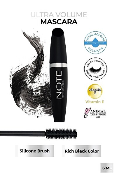 NOTE Ultra Volume Volume and Curling Effect Mascara - Black