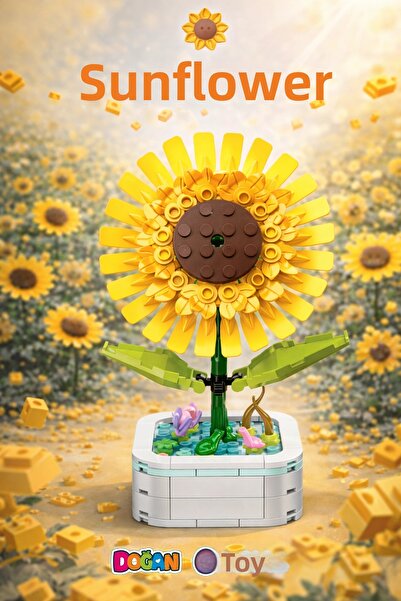 Doğan Oyuncak Dünyası ميكرو بلوك ليغو على شكل زهرة الشمس - مجموعات ليغو ميني ...