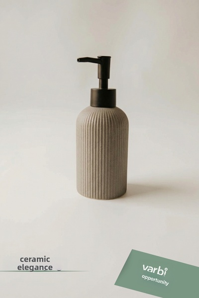 Varbifırsat Modern Patterned Ceramic Soap Dispenser 180 ml