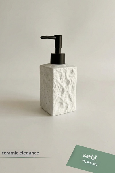 Varbifırsat Modern Patterned Ceramic Soap Dispenser 180 ml