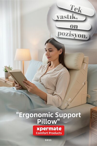 XPERMATE Pernă de susținere ergonomică – Suport pentru cap, spate, talie și p...