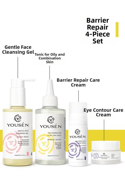 Yousen Barrier Repairing 4-Piece Care Set for Combination and Oily Skin