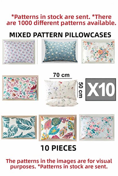 cs ilkim Vie En Cotton Mixed Patterned Pillowcase, Wedding Favor, School Gift...