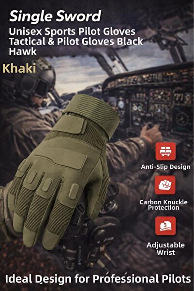 SINGLE SWORD BlackHawk Unisex Γάντια Τακτικής & Πιλότου M Χακί