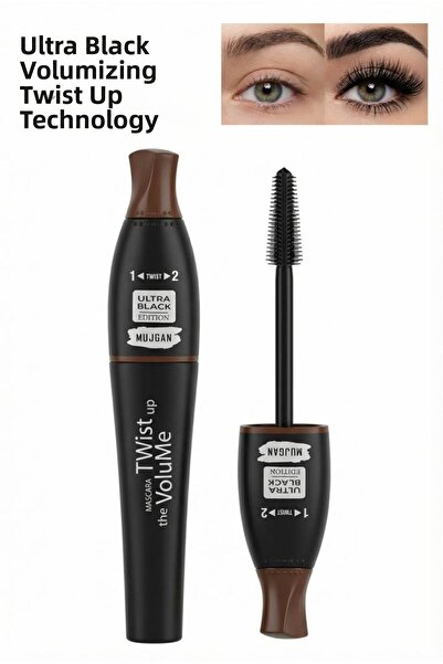 MUJGAN Ultra Black Twist up Volumizing Mascara