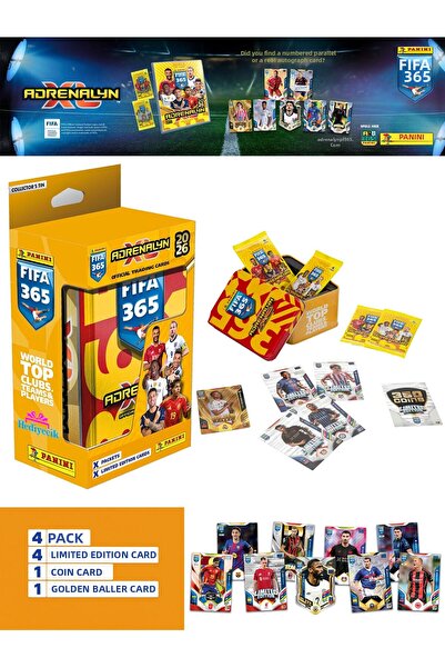 hediyecik بانيني فيفا 365 أدرينالين 2026 صندوق معدني مجموعة بطاقات لاعبي كرة ...