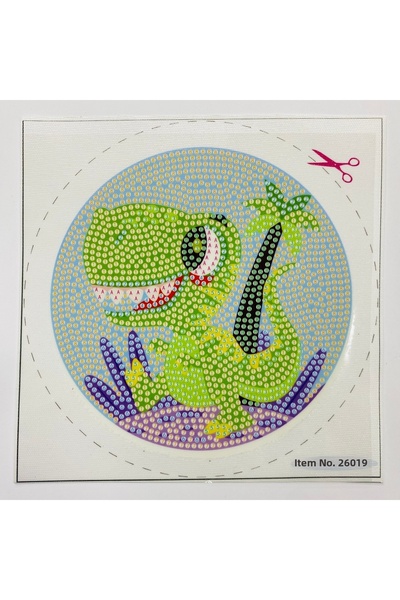 EleganTShoP 5D Beads Stick-on Tapestry Mozaic Tablo Pano 16*16 cm Dinozaur