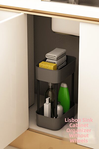 İndecor Houseware Organizator multifuncțional pentru baie cu 2 niveluri Lisbo...