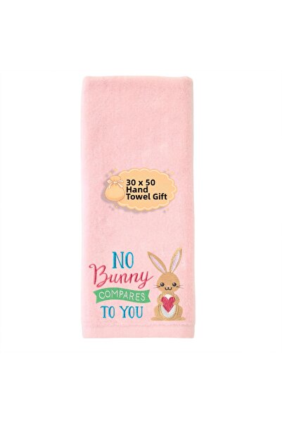 Ursa No Rabbit Can Compare to You Text Design Embroidered Hand and Face Towel