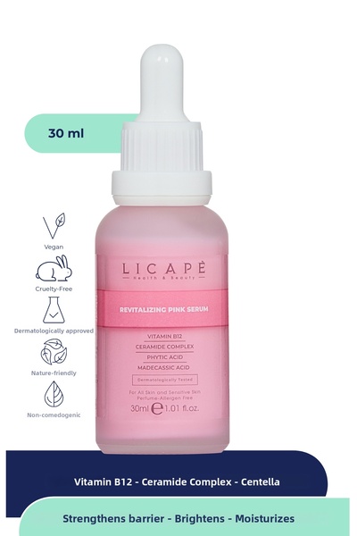 Licape B-12 Revitalizing Brightening Barrier Strengthening Moisturizing Pink ...