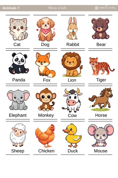 MirayDesign 1 Sheet of English Discovery with Stickers – Educational Sticker ...
