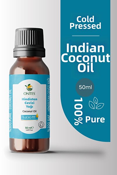 Onites Cold Pressed Coconut Oil 50 ml - 100% Pure, No Additives, Domestic Pro...