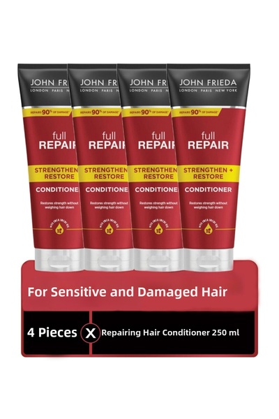 John Frieda كريم العناية بالشعر فول ريبير 250 مل، عبوة من 4 قطع