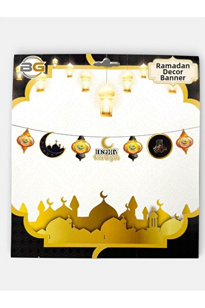 Bereketli Store Καλώς ήρθατε Ραμαζάνι και Αλλάχ Γραπτό στολίδι Καντίλ και Φεγ...