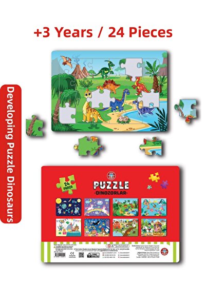 Çocuk Akademi Puzzle Dinosaurs