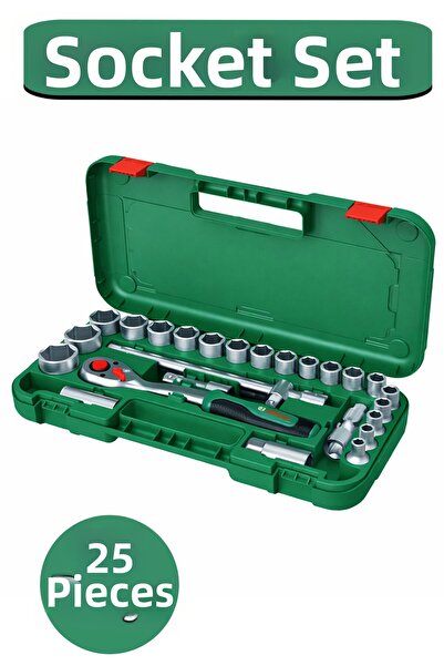 Badem10 Socket Set Ratcheting 1/2 Nut Tightening 25 Piece t Handle Set Durabl...