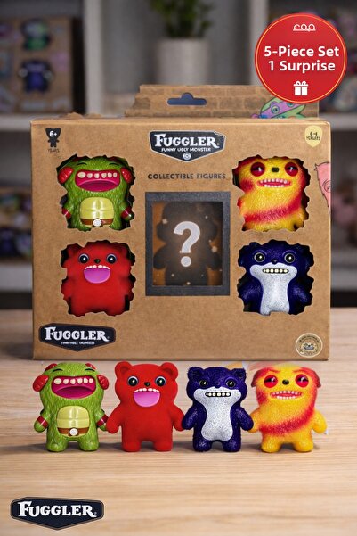 TOYFEST Fuggler Funny Ugly Monster 5-Piece Figure Set – 1 Surprise Character ...