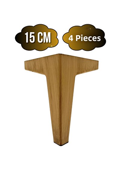 DSYapıAksesuar Serçe Flat 15cm Plastic Leg Furniture Table and Cabinet Leg (1...
