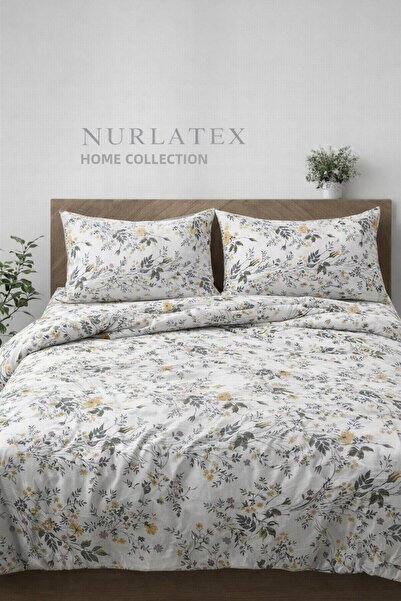 NURLATEX King Size Floral Duvet Cover Set