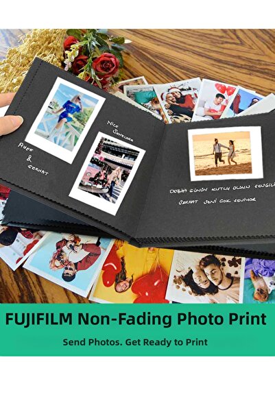 Baskıkafası Албум с въжета (30 БРОЯ 6X8 ИНЧА УСТОЙЧИВ НА ИЗБЛЕДЯВАНЕ ФОТОГРАФ...