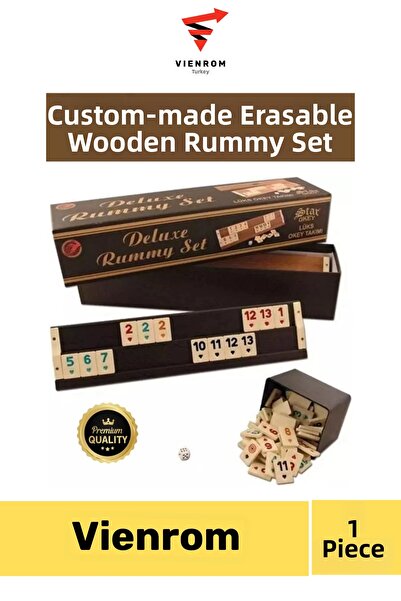 Vienrom # Okeytakımı Scratch Resistant, Erasable, Gold Wood, Home Cafe, Dirt-...