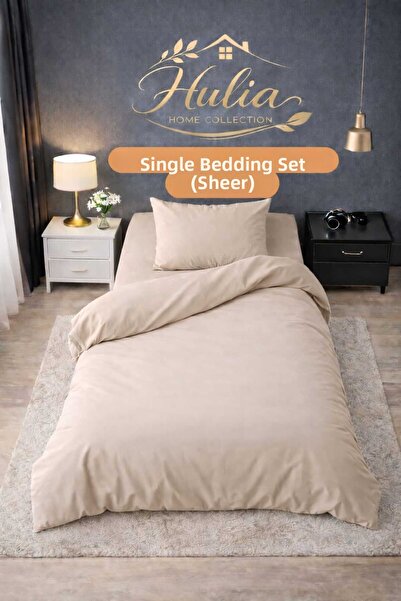 Altıntaş soft Duvet Cover Set Single Size Cotton Soft Textured (Duvet Cover+P...