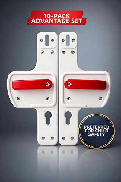 Life 360 مقبض البوابة الحاجزية | آمن للأطفال |   عبوة من 10 قطع مناسبة للمدار...