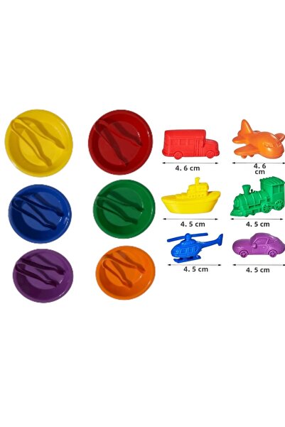 edumatoys Transfer Set 6 Bowls 6 Tweezers Vehicles Counters Set