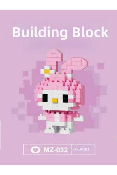 BUILDING BLOCK Bricks Melody Kitty Family Character Figure 3D Jigsaw Puzzle B...