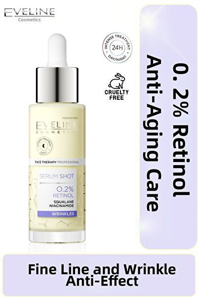 Eveline Cosmetics سيروم يحتوي على 0.2% ريتينول + سكوالين + نياسيناميد، 30 مل
