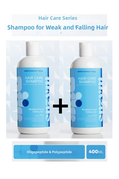 ENZYM COSMETICS Hair Care Shampoo for Weak and Falling Hair 400 ml 2 Pieces (...