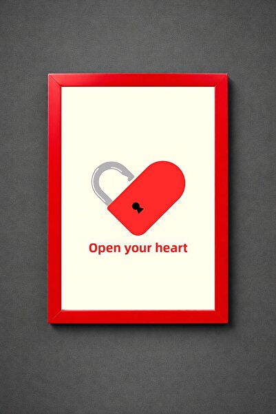 Koi Art Design Κόκκινο πλαίσιο, μονοκόμματος πίνακας ζωγραφικής υψηλής ποιότη...