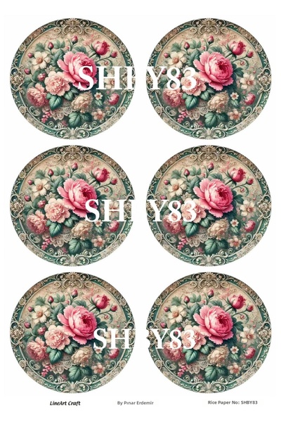 LİNEART SHBY83 ديكوباج نحاسي منقوش عتيق مقاس 29*42 سم