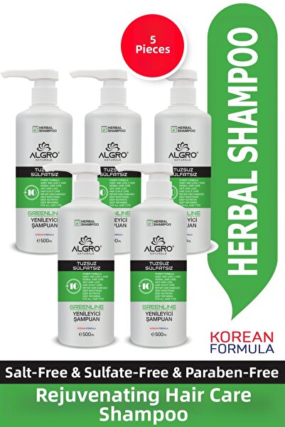 Algro Greenline Plant Extract Renewing Hair Care Shampoo with Fast Growth Eff...