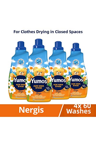 Yumoş Yumoş Açık Hava Etkisi Konsantre Çamaşır Yumuşatıcısı Nergis 1440 Ml 60...