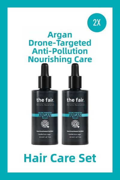 the fair. مجموعة العناية بالشعر المكونة من قطعتين من Argan Drone - مضادة للقش...