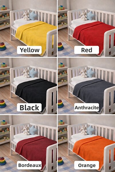 arslan deco Thin Fleece Baby Blanket 100X85 cm – Soft and Warm Baby Coverlet