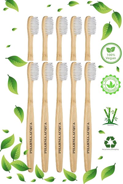Pharma Acqua 10 Lu White Bamboo Toothbrush